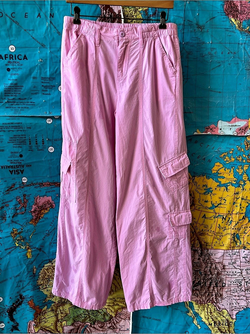 Papermoon Pink Cargo Pants